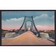 NECOCHEA PUENTE COLGANTE ANTIGUA TARJETA POSTAL